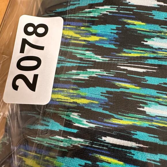 Catherines Top Womens 3X Green Button Down 3/4 Length Sleeve Office Casual - Picture 13 of 13